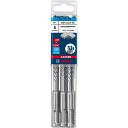 Broca EXPERT SDS-PLUS 7X 6 x 100 x 165mm 10 unidades Bosch 2608900160