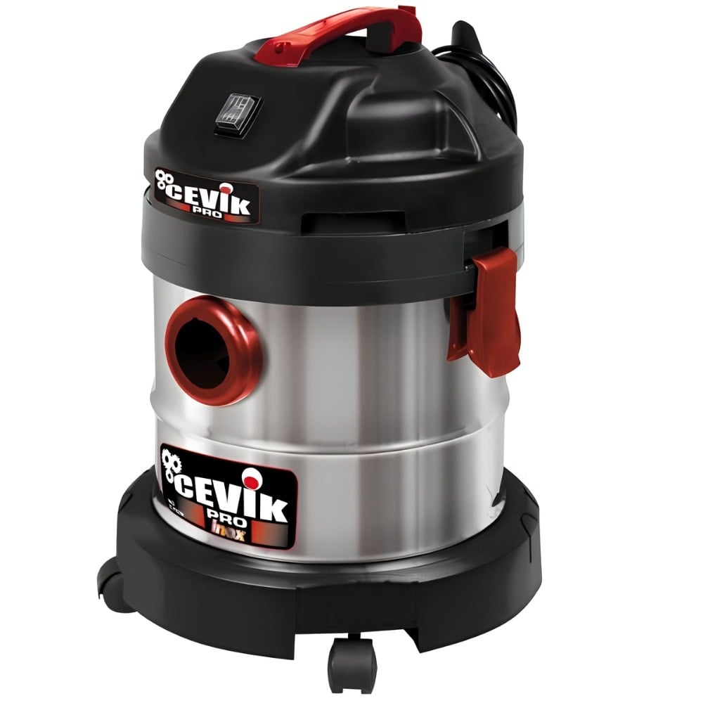 Aspirador de Aço Inoxidável Sólidos e Líquidos 20Lts CEVIK PRO CE-PRO20X