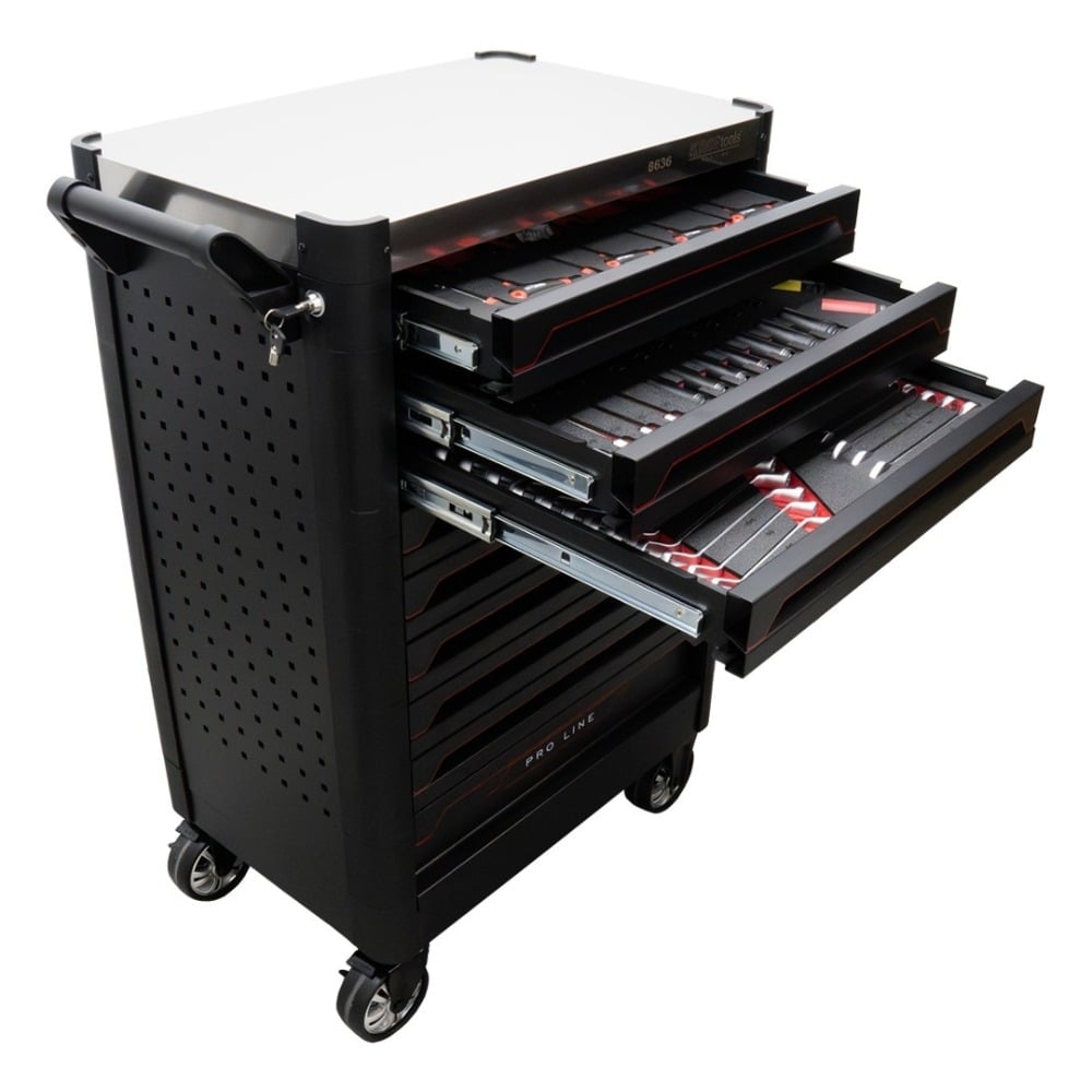 Carro Ferramentas Proline 9 Gavetas 318 Peças Kroftools 8637