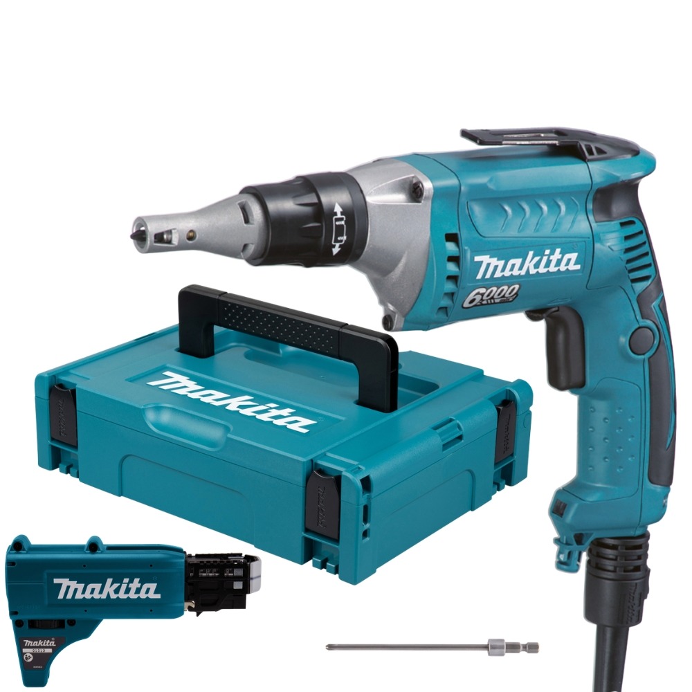 Aparafusadora de Pladur Makita FS6300RJX2 + Adaptador