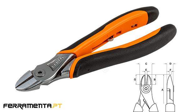 Alicate de Corte Lateral Bahco 160mm 2101GC-160IP