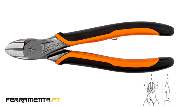 Alicate de Corte Lateral Bahco 2101GC-180IP