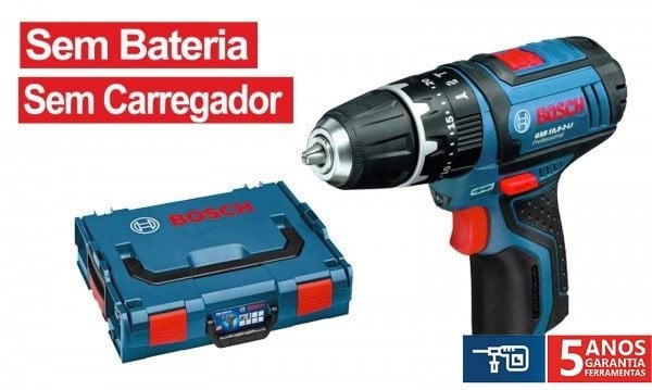 Berbequim c/ percussão Bosch  GSB 12V-15 Professional + L-BOXX