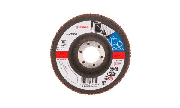 Disco de Lamelas Angular X57 115mm p/ Metal Bosch 2608607324
