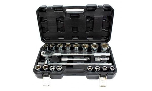 Jogo Chaves Caixa 3/4" 6PT - 21Pcs Kroftools 2123