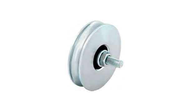 Roda "U" c/ Parafuso 1 Rolamento INOX U1P-I  40x10mm (M6 30mm) MacFer 207.0001
