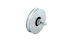 Roda "U" c/ Parafuso 1 Rolamento INOX U1P-I  40x10mm (M6 30mm) MacFer 207.0001
