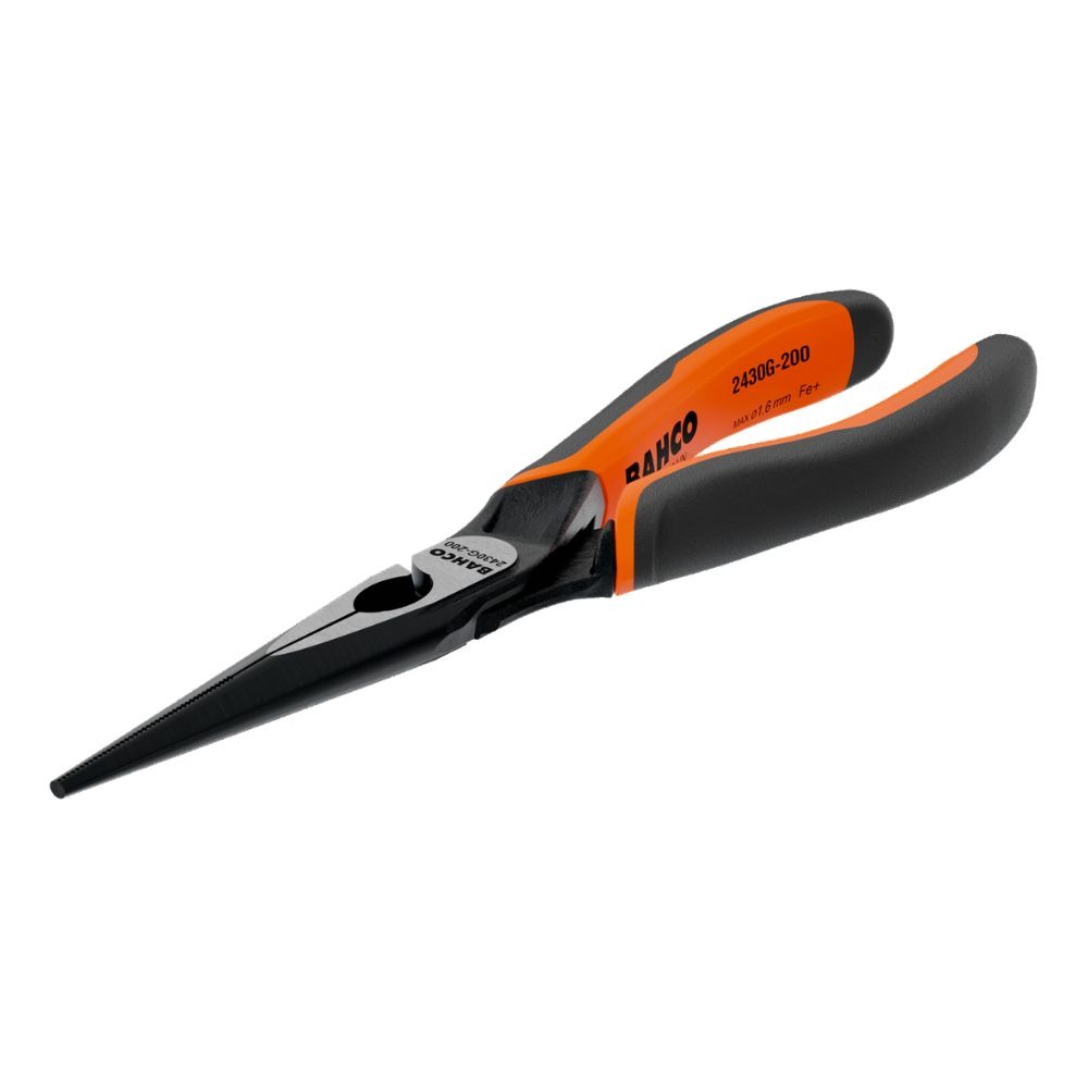 Alicate de pontas semi-redondas boca comprida Bahco 2430 G-200
