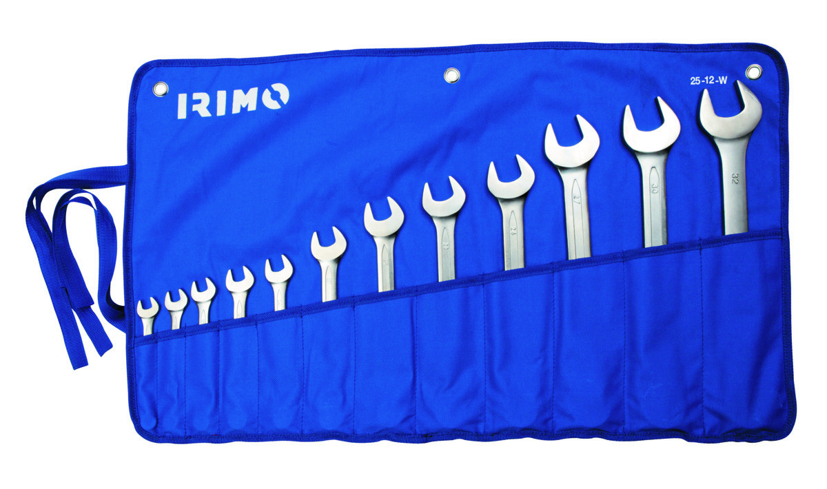 Conjunto de chaves de bocas combinadas 10-32, 12 pcs em carteira Irimo 25-12-W