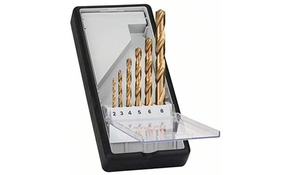 Jogo de Broca 6 Para Metal HSS-TiN 2-8mm Bosch ‎2607010530