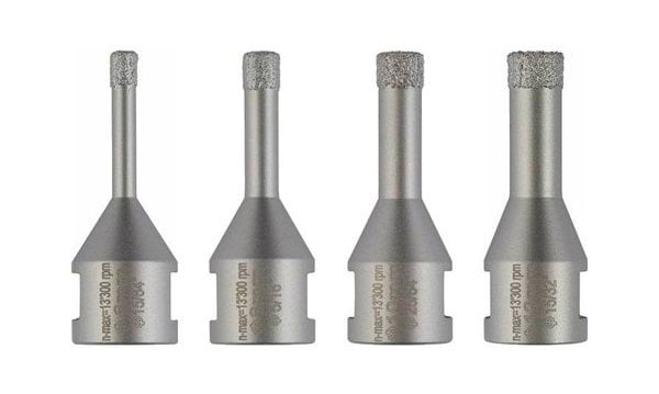 Conjunto de 4 Broca de Coroa DrySpeed 6,8,10,12mm Bosch 2607017579