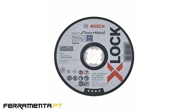 Disco de Corte 125mm X-LOCK Expert P/ Metal Bosch 2608619264