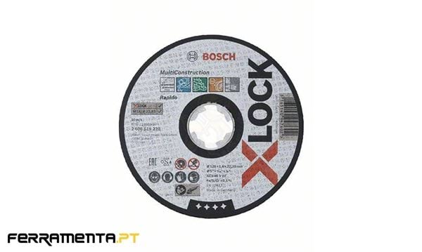 Disco de Corte 125mm X-LOCK Multi Material Bosch 2608619270
