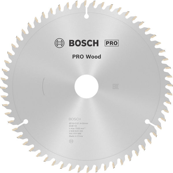 Disco de serra circular Optiline Wood 216mm Bosch 2608640433