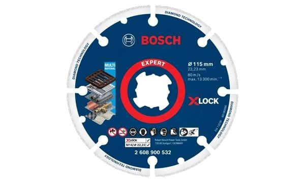 Disco de corte X-LOCK Para Metal 115mm Bosch 2608900532