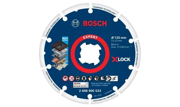 Disco de corte X-LOCK Para Metal 125mm Bosch 2608900533