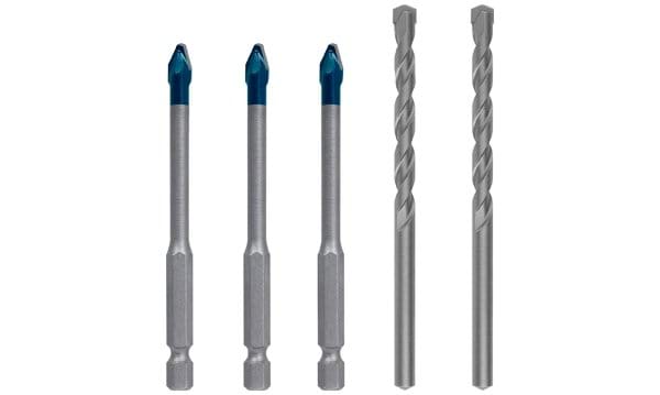 Conjunto de 5 Broca EXPERT HEX-9 HardCeramic 6 mm Bosch 2608900596