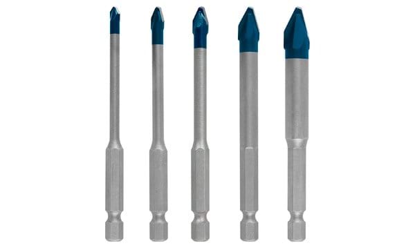 Conjunto de 5 Broca EXPERT HEX-9 HardCeramic 4 - 10x90mm Bosch 2608900597