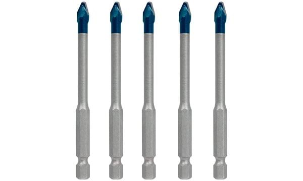 Conjunto de 5 Broca EXPERT HEX-9 HardCeramic 6 mm Bosch 2608900599