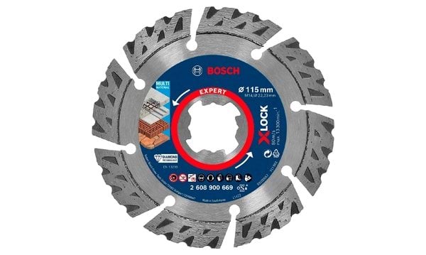 Disco de diamante X-LOCK Multimaterial 115mm Bosch 2608900669
