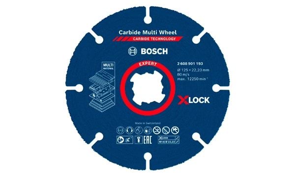 Disco de corte X-LOCK EXPERT Multi Wheel 125mm 10un Bosch 2608901195