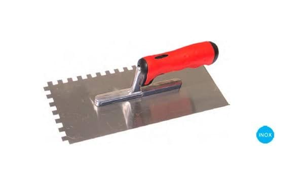 Talocha Inox Dentada CN5010-SS  280x130mm   (8x8mm) MacFer 034.0014