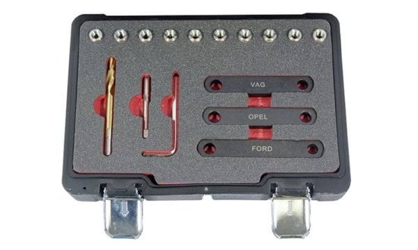 Jogo para Reparar Tubos de Travões M9 x 1.25 Kroftools 5930