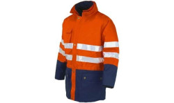 Casaco Impermeável Laranja / Azul Industrial Starter 04638047