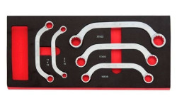 Módulo 5 chaves luneta curva estriada 8-22mm Kroftools 8596