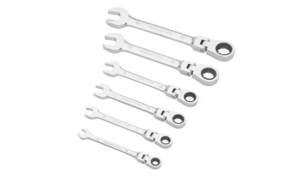 Conjunto de Chaves Mista c/ Roquete Articulado Stanley 4-91-444