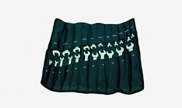 Jogo 12 chaves boca luneta aberta com roquete Kroftools 122200