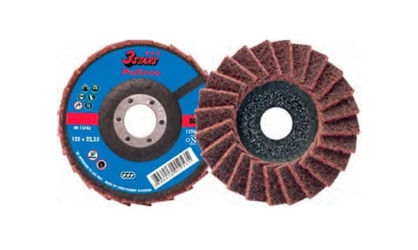 Disco Lamelado Polirco 3Stars 115x22,2mm #médio MacFer 089.0058