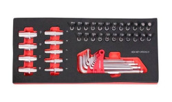 Módulo 42 peças chaves de caixa 1/4” Kroftools 8510