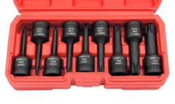 Jogo 9 chaves 1/2” impacto torx T20-T70 Kroftools 6098