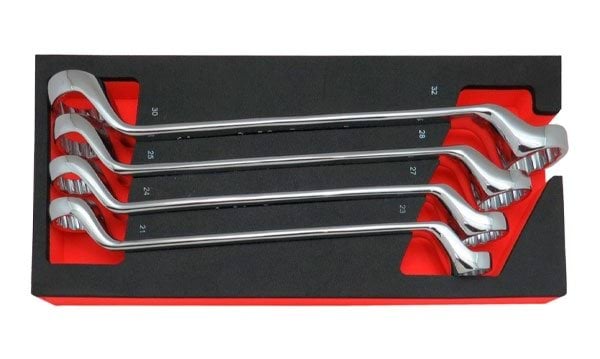 Módulo 4 chaves de luneta estriadas 21-32mm Kroftools 8525