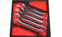 Módulo 12pcs chaves boca luneta estriada com roquete 8-19mm Kroftools 8591V