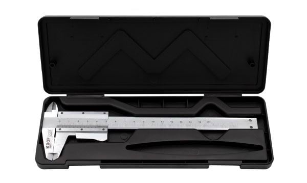 Paquímetro aço escala em milímetros 150mm Kroftools 1301