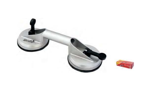 Ventosa Corpo em Alumínio 2 Fixadores VA-2 MacFer  VA-2 115mm 017.0012 