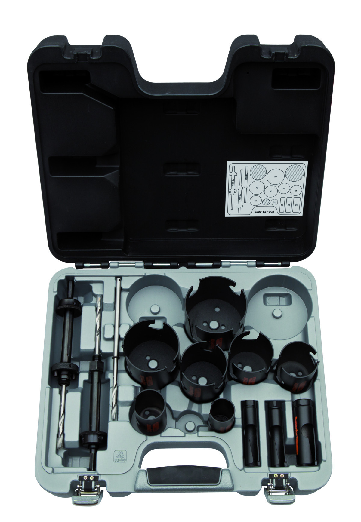 Conjunto de serra craniana Superior™ - 14 peças Bahco 3833-SET-202
