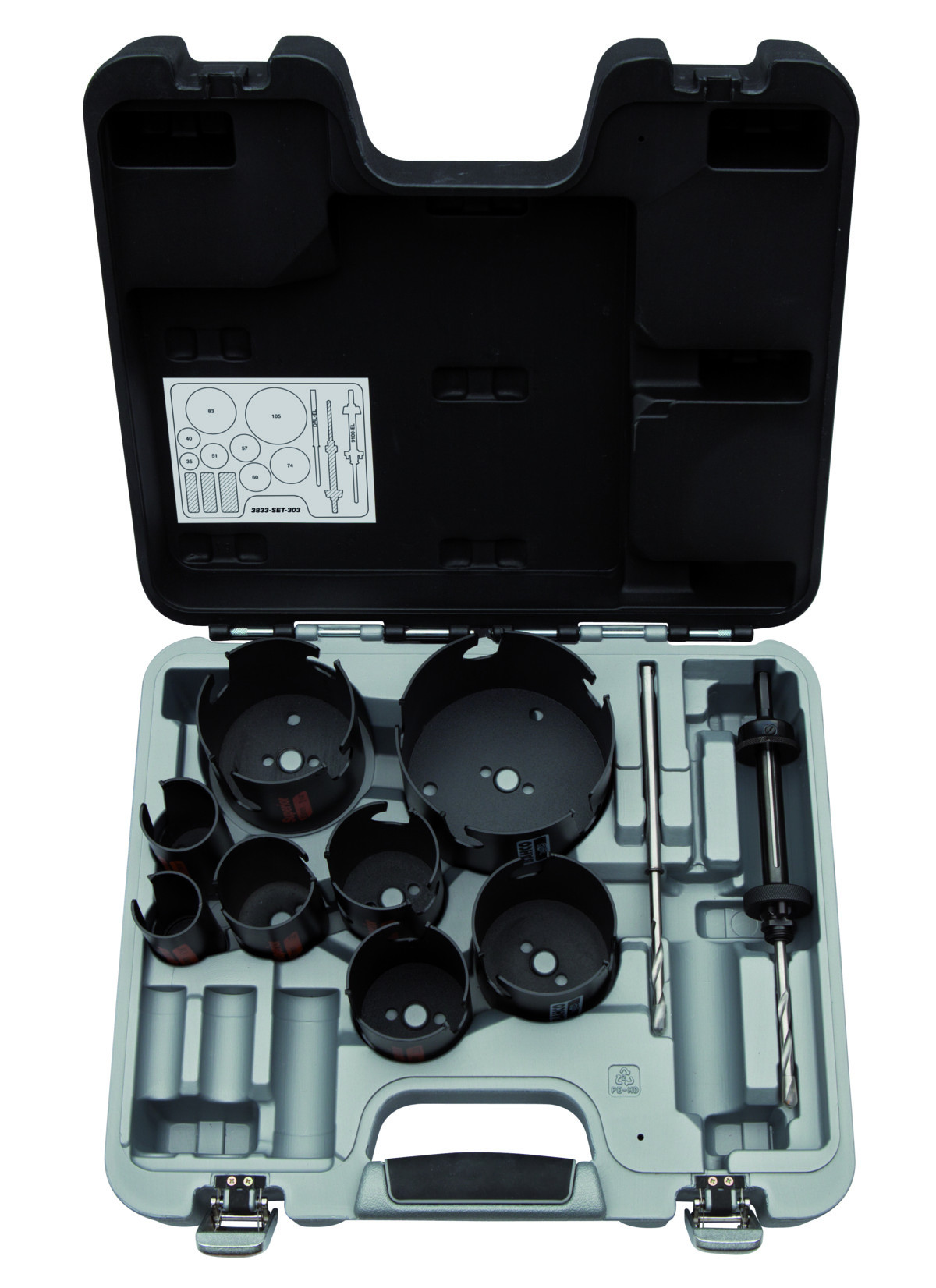 Conjunto de serra craniana Superior™ - 11 peças Bahco 3833-SET-303