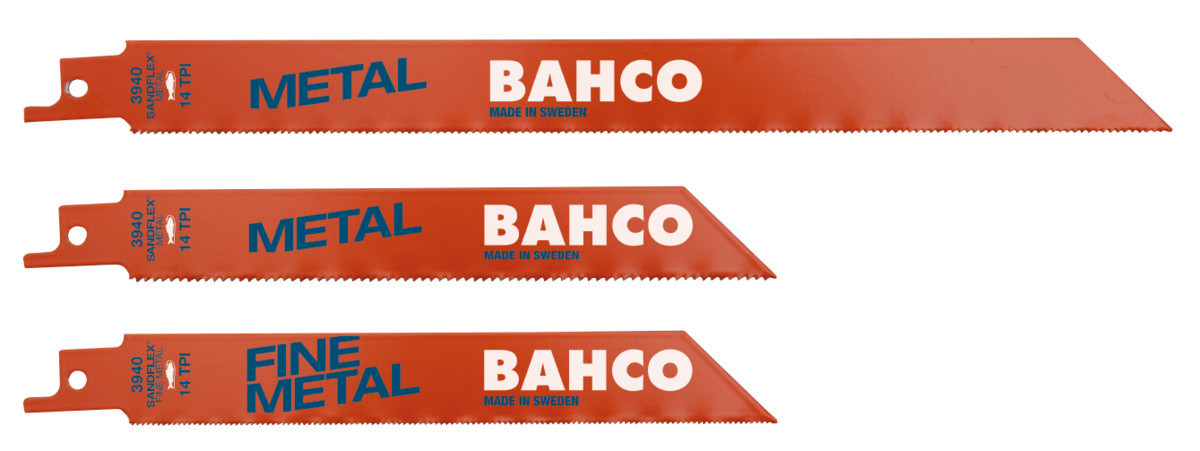 Conjunto de lâminas para serra sabre em bimetal Sandflex® para metais - 5 peças Bahco 3940-METAL-SET-5P