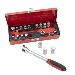 Jogo de Chaves de Bujão de Óleo 18Pcs Kroftools 7009