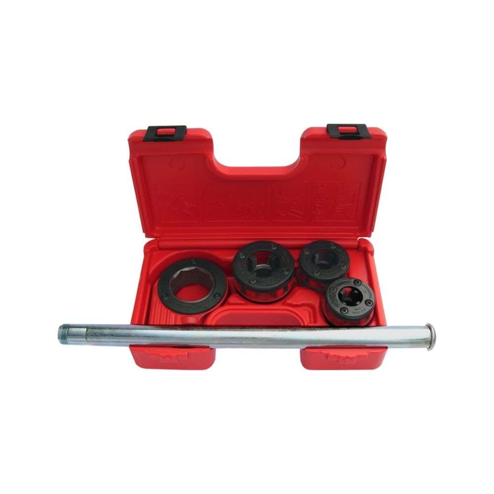 Conjunto de Grampos para Rosqueamento Com 3 Cabeças de Rosca Rothenberger 070780X