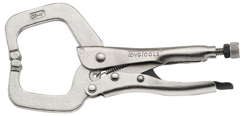 Alicate de pressão tipo C articulado anti‑beliscão 172 mm Tengtools 406-6S