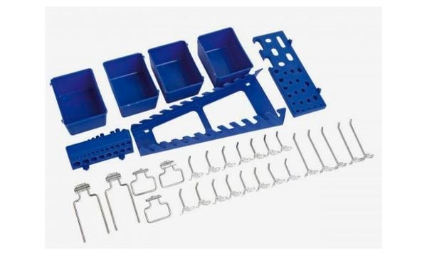 Kit acessórios para painéis perfurados 32 peças Kroftools 8686
