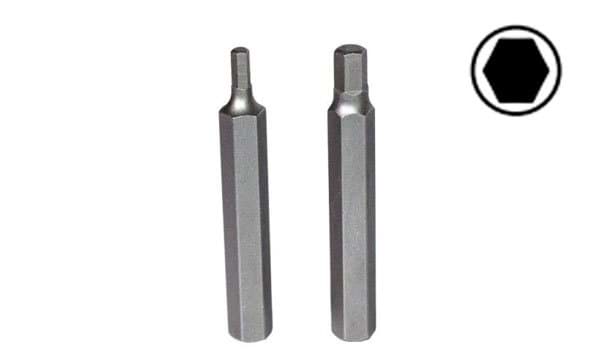 Bits Hexagonais Longas 4-10mm 75mm Kroftools