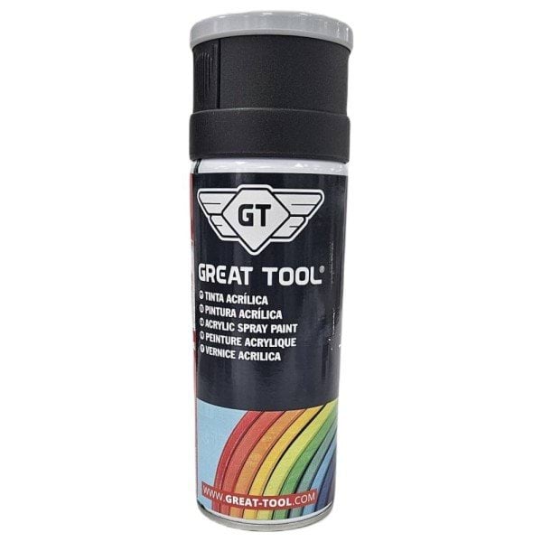 Spray de Tinta Acrílica Ral 9006 Alumínio 400ml Great Tool GTQUPI09006 