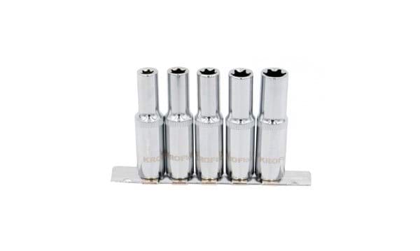 Kit chaves longas 1/4'' torx interior E4-E10 6 peças Kroftools 6104