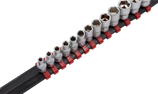 Régua 13 chaves de caixa 1/4” curtas hexagonais Kroftools 1415-2