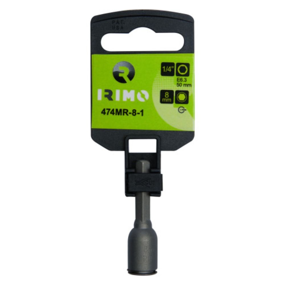 Chave de porcas elétrica de 1/4" com anel de retenção 10 mm Irimo 474MR-10-1